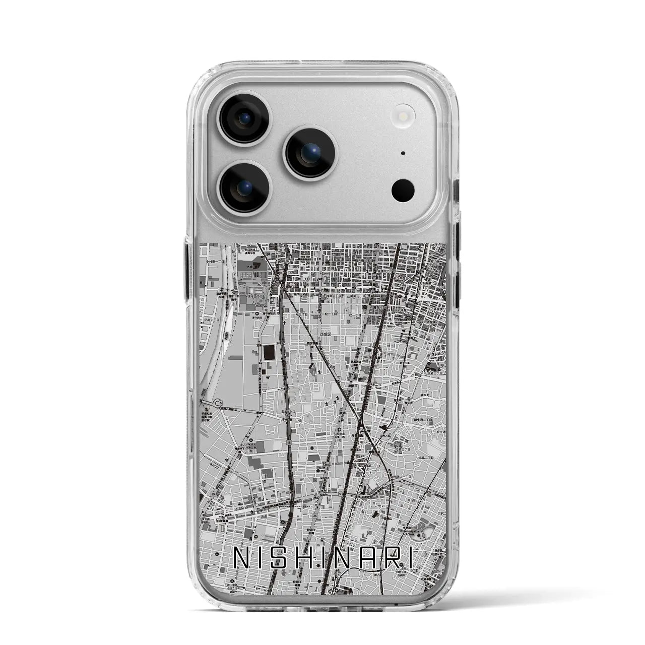 【西成（大阪府）】地図柄iPhoneケース（MagSafeタイプ）