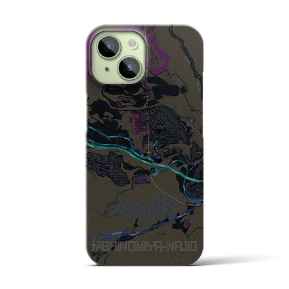 【西宮名塩（兵庫県）】地図柄iPhoneケース（バックカバータイプ）