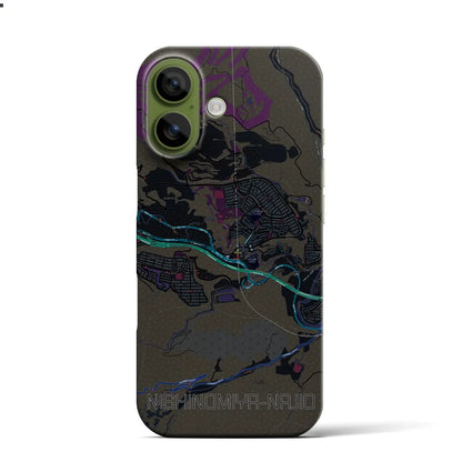 【西宮名塩（兵庫県）】地図柄iPhoneケース（バックカバータイプ）