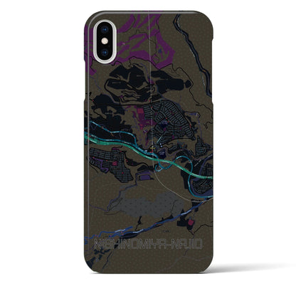 【西宮名塩（兵庫県）】地図柄iPhoneケース（バックカバータイプ）