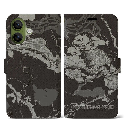 【西宮名塩（兵庫県）】地図柄iPhoneケース（手帳タイプ）