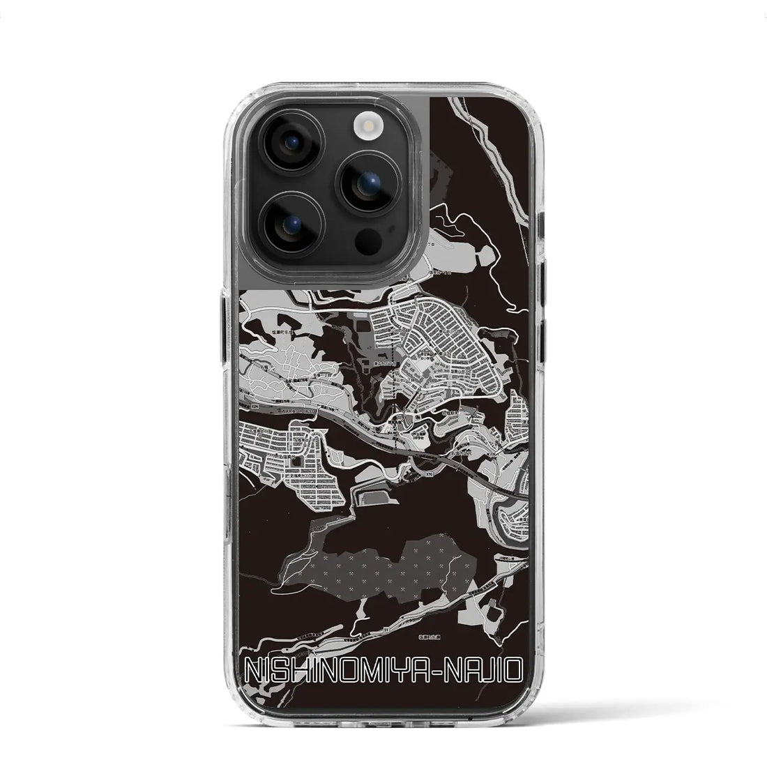 【西宮名塩(兵庫県)】地図柄iPhoneケース(MagSafeタイプ)