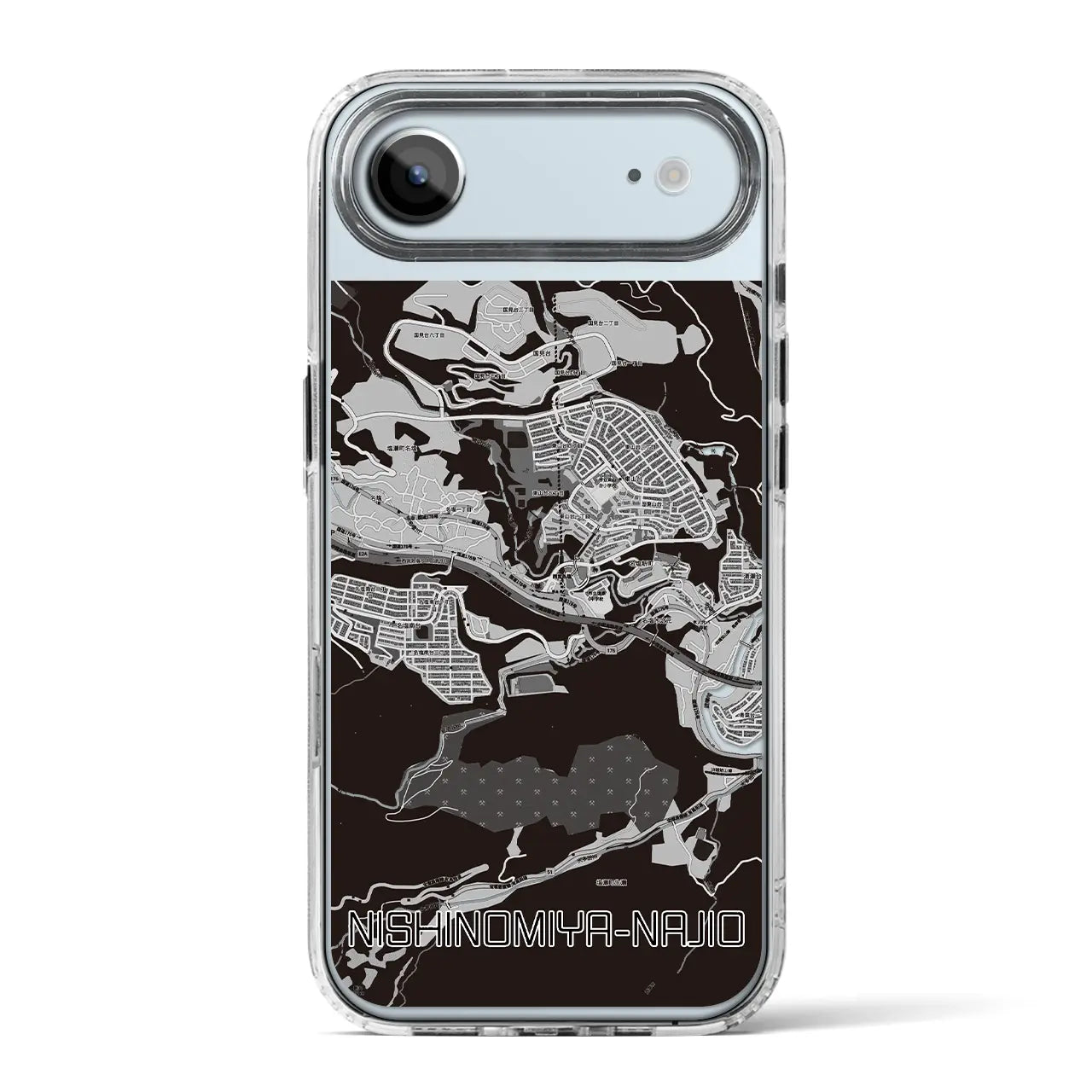 【西宮名塩（兵庫県）】地図柄iPhoneケース（MagSafeタイプ）