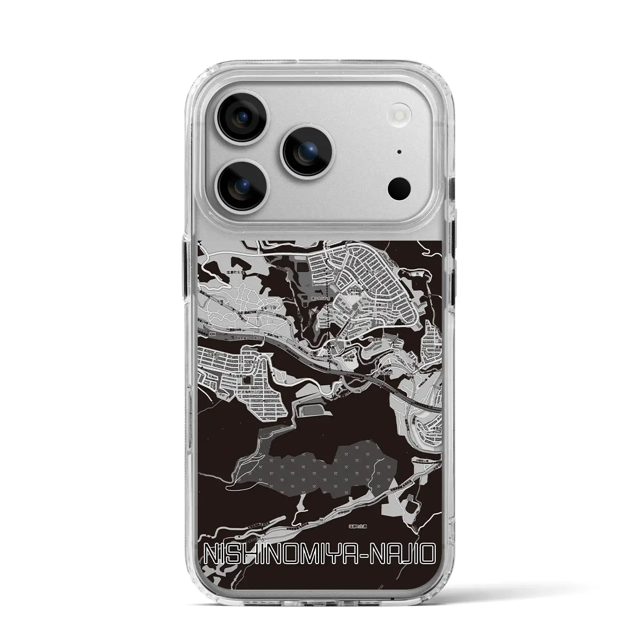 【西宮名塩（兵庫県）】地図柄iPhoneケース（MagSafeタイプ）