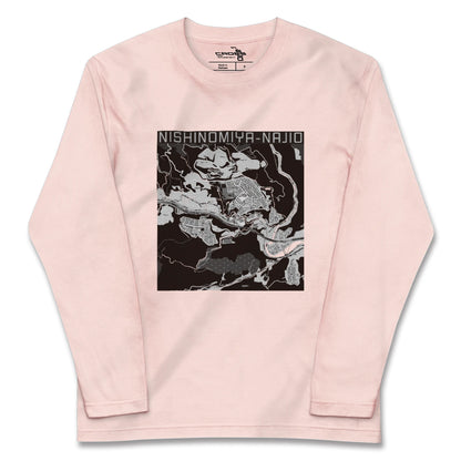 【西宮名塩（兵庫県）】地図柄ロングスリーブTシャツ