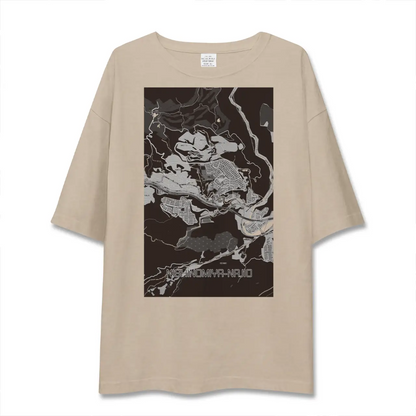 【西宮名塩（兵庫県）】地図柄ビッグシルエットTシャツ