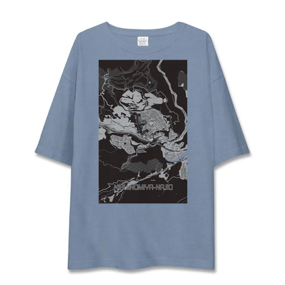 【西宮名塩（兵庫県）】地図柄ビッグシルエットTシャツ