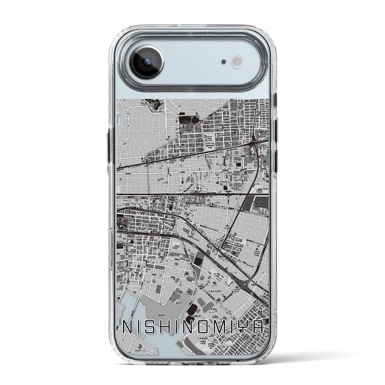 【西宮（兵庫県）】地図柄iPhoneケース（MagSafeタイプ）