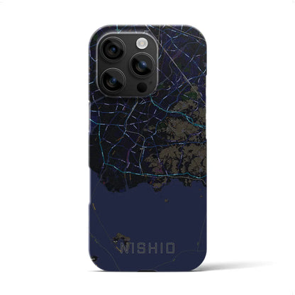 【西尾2（愛知県）】地図柄iPhoneケース（バックカバータイプ）