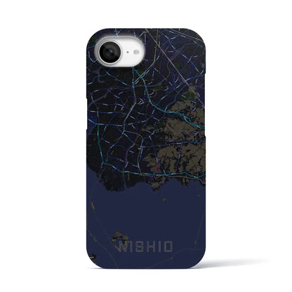 【西尾2（愛知県）】地図柄iPhoneケース（バックカバータイプ）