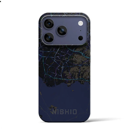 【西尾2（愛知県）】地図柄iPhoneケース（バックカバータイプ）