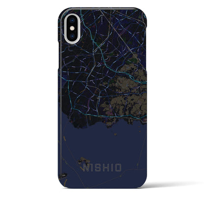 【西尾2（愛知県）】地図柄iPhoneケース（バックカバータイプ）