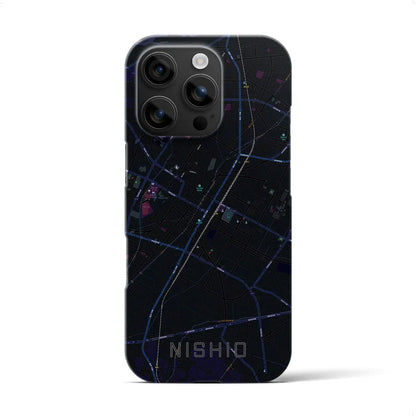 【西尾（愛知県）】地図柄iPhoneケース（バックカバータイプ）