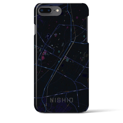 【西尾（愛知県）】地図柄iPhoneケース（バックカバータイプ）