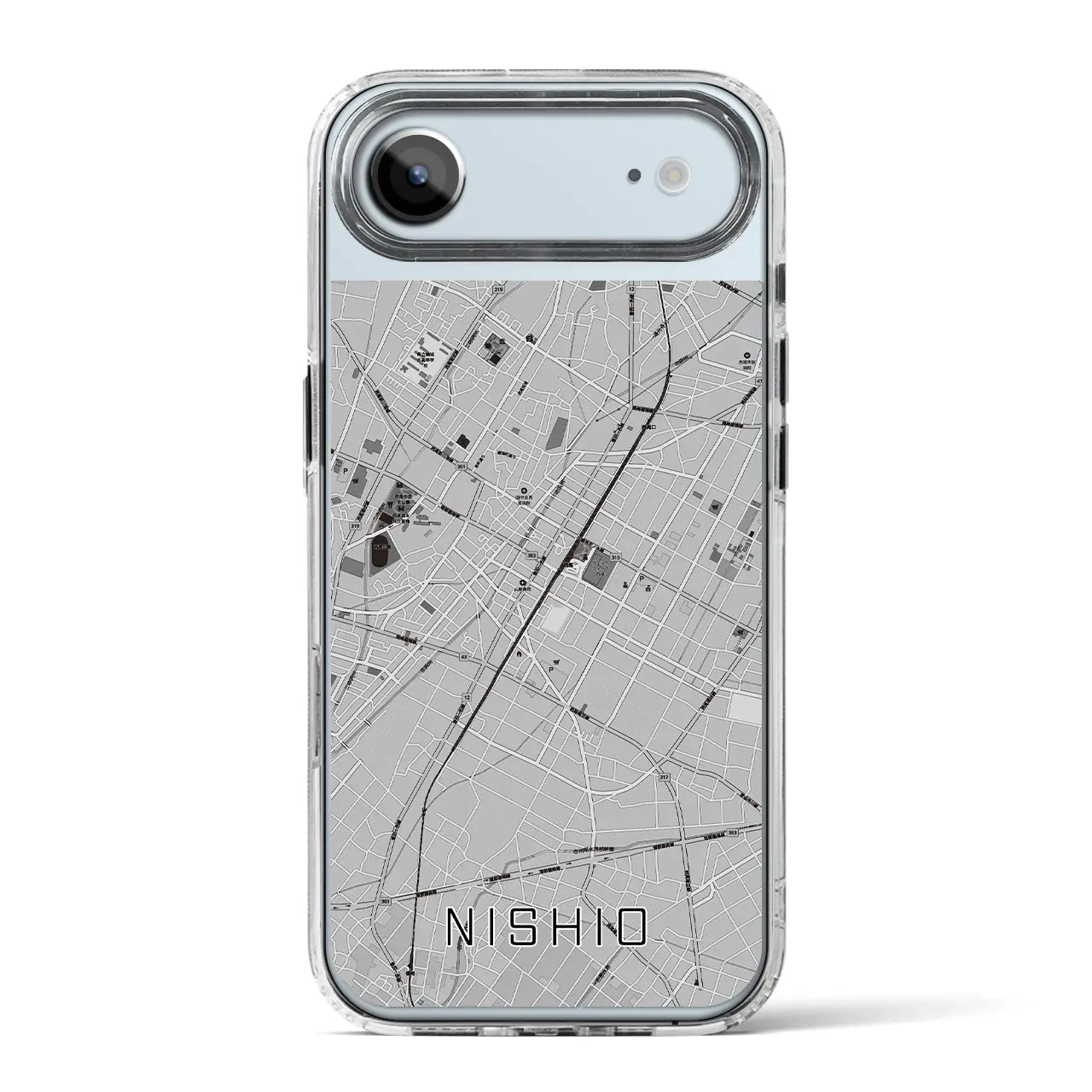 【西尾（愛知県）】地図柄iPhoneケース（MagSafeタイプ）