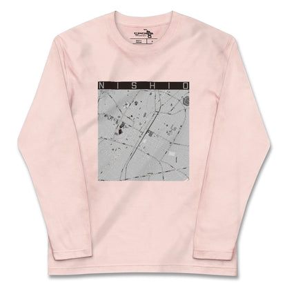 【西尾（愛知県）】地図柄ロングスリーブTシャツ