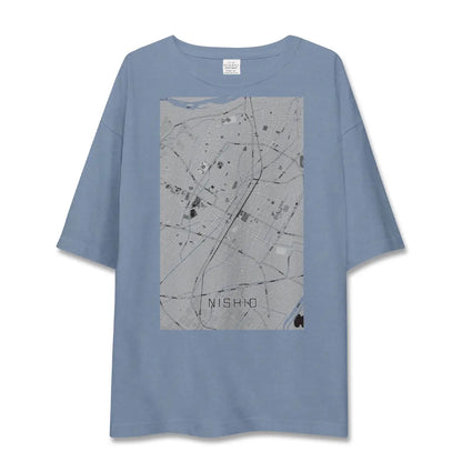 【西尾（愛知県）】地図柄ビッグシルエットTシャツ