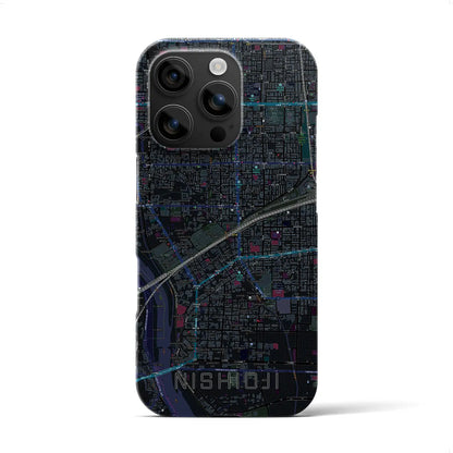 【西大路（京都府）】地図柄iPhoneケース（バックカバータイプ）