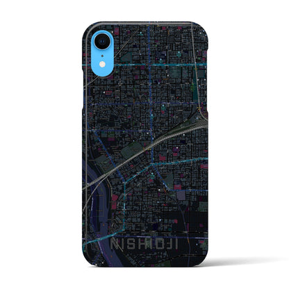 【西大路（京都府）】地図柄iPhoneケース（バックカバータイプ）