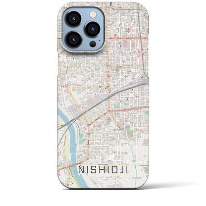 【西大路（京都府）】地図柄iPhoneケース（バックカバータイプ）