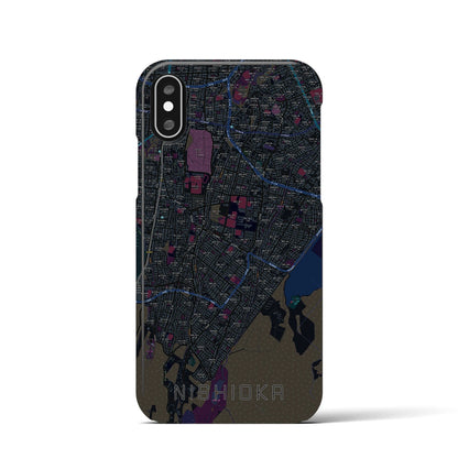 【西岡（北海道）】地図柄iPhoneケース（バックカバータイプ）