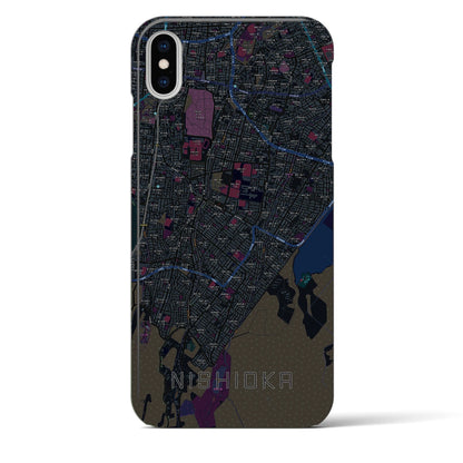 【西岡（北海道）】地図柄iPhoneケース（バックカバータイプ）