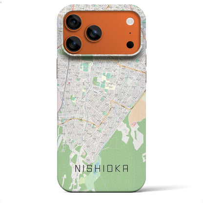 【西岡（北海道）】地図柄iPhoneケース（バックカバータイプ）