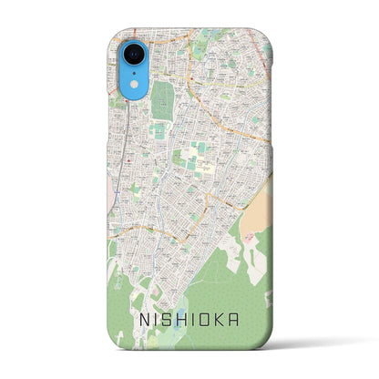 【西岡（北海道）】地図柄iPhoneケース（バックカバータイプ）