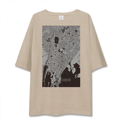 【西岡（北海道）】地図柄ビッグシルエットTシャツ