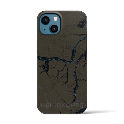 【西興部（北海道）】地図柄iPhoneケース（バックカバータイプ）