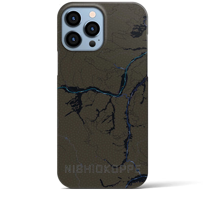 【西興部（北海道）】地図柄iPhoneケース（バックカバータイプ）