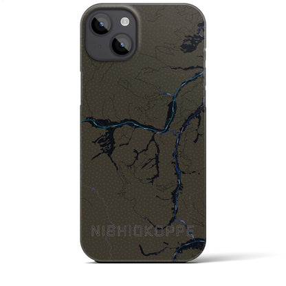 【西興部（北海道）】地図柄iPhoneケース（バックカバータイプ）