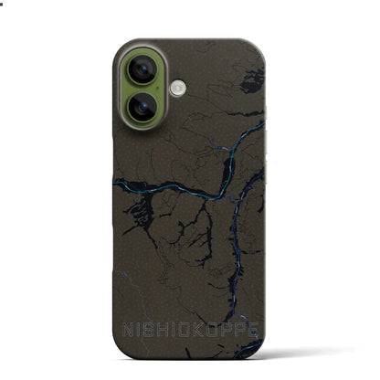 【西興部（北海道）】地図柄iPhoneケース（バックカバータイプ）