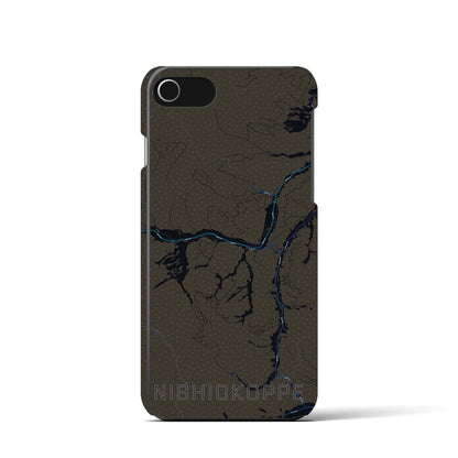 【西興部（北海道）】地図柄iPhoneケース（バックカバータイプ）