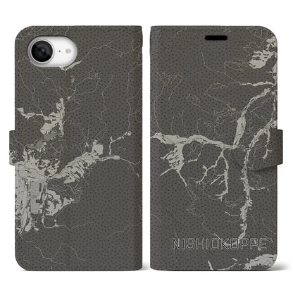 【西興部（北海道）】地図柄iPhoneケース（手帳タイプ）