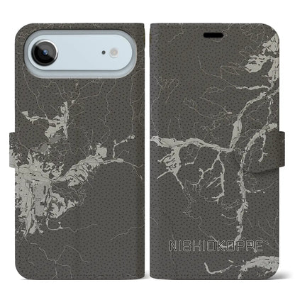 【西興部（北海道）】地図柄iPhoneケース（手帳タイプ）