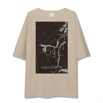 【西興部（北海道）】地図柄ビッグシルエットTシャツ