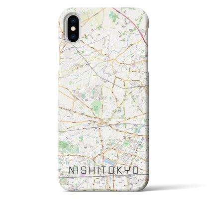 【西東京（東京都）】地図柄iPhoneケース（バックカバータイプ）