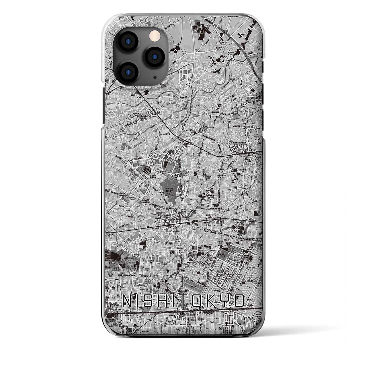 【西東京（東京都）】地図柄iPhoneケース（クリアタイプ）