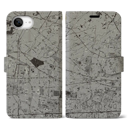 【西東京（東京都）】地図柄iPhoneケース（手帳タイプ）