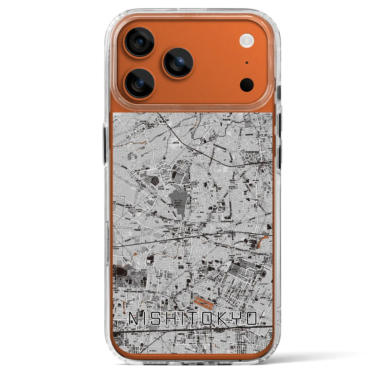 【西東京（東京都）】地図柄iPhoneケース（MagSafeタイプ）