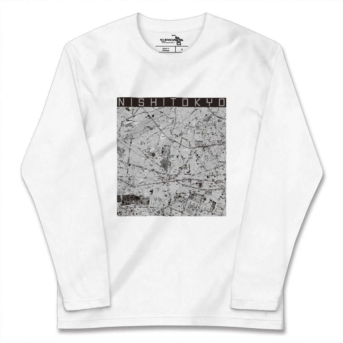 【西東京(東京都)】地図柄ロングスリーブTシャツ