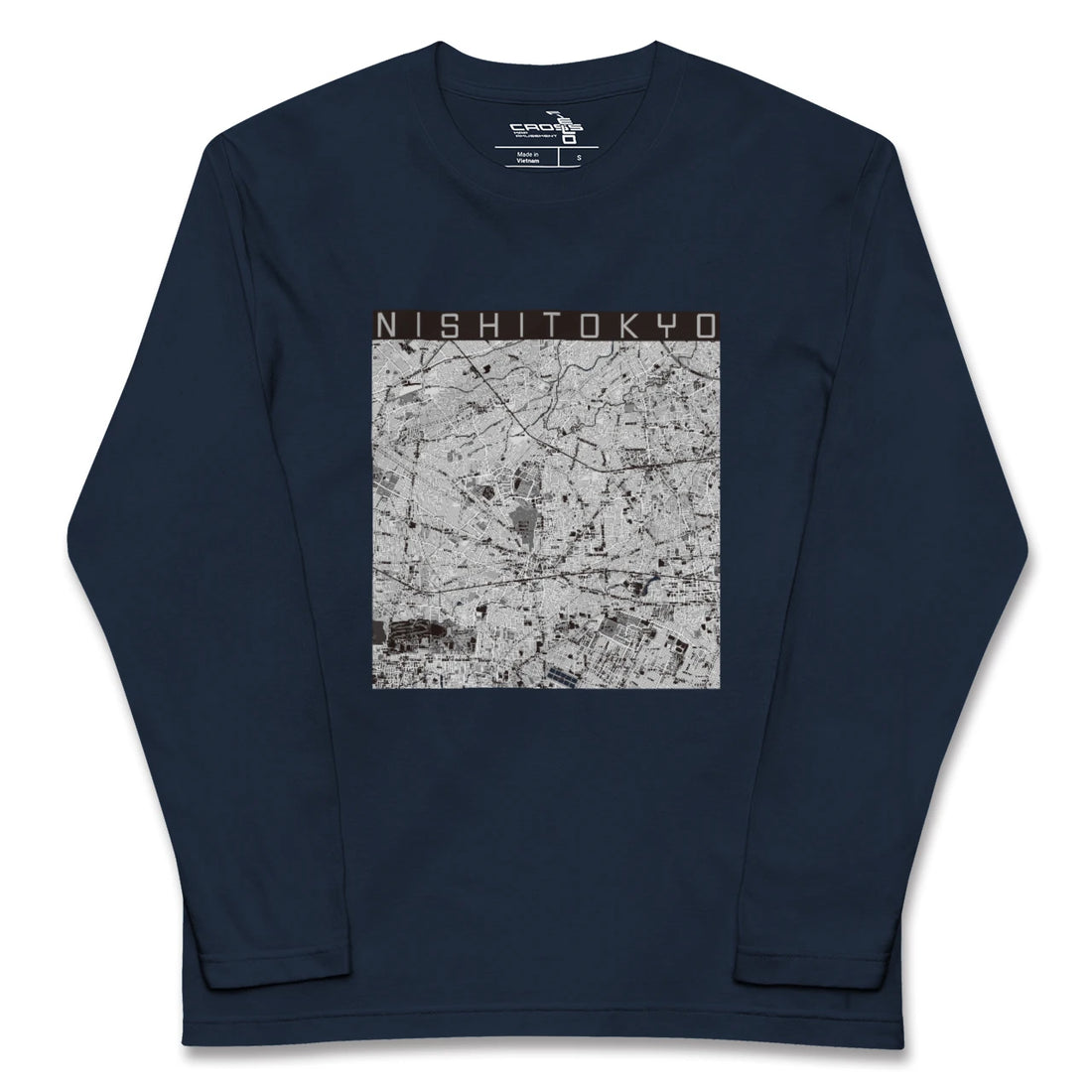 【西東京（東京都）】地図柄ロングスリーブTシャツ