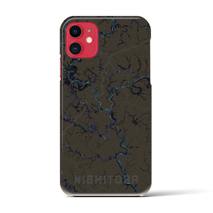 【西土佐（高知県）】地図柄iPhoneケース（バックカバータイプ）