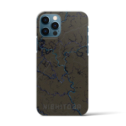 【西土佐（高知県）】地図柄iPhoneケース（バックカバータイプ）