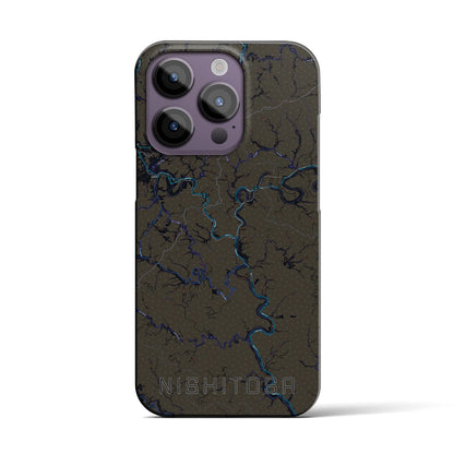 【西土佐（高知県）】地図柄iPhoneケース（バックカバータイプ）