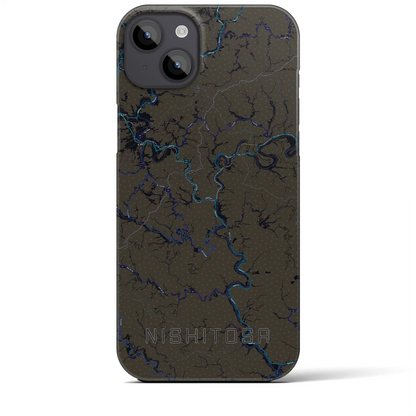 【西土佐（高知県）】地図柄iPhoneケース（バックカバータイプ）