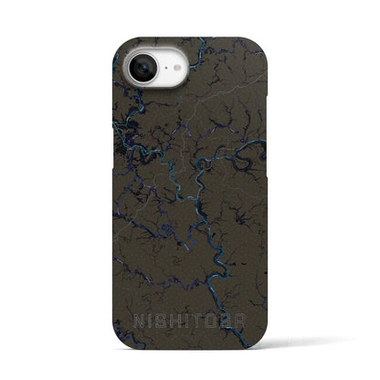 【西土佐（高知県）】地図柄iPhoneケース（バックカバータイプ）