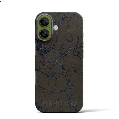 【西土佐（高知県）】地図柄iPhoneケース（バックカバータイプ）