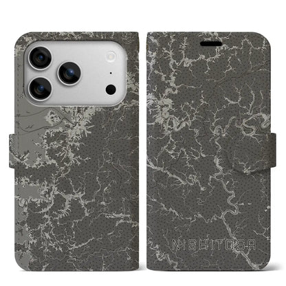 【西土佐（高知県）】地図柄iPhoneケース（手帳タイプ）